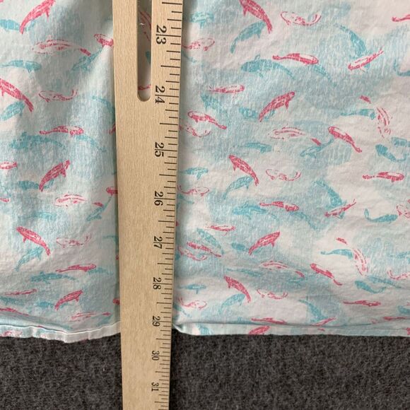 Peter Millar Seaside Sport Shirt Mens XL Dolphin‎ Animal Cascade Koi AOP Preppy - Picture 9 of 11